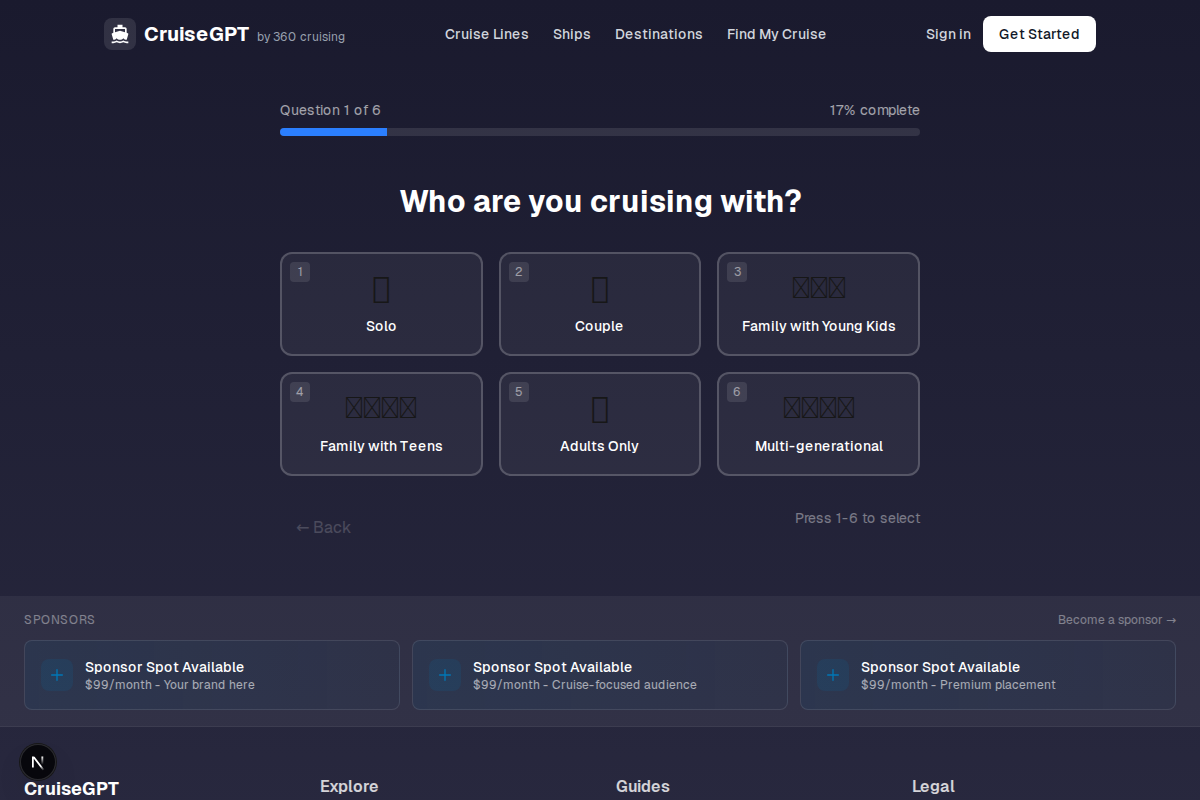 Find your perfect cruise with our quiz